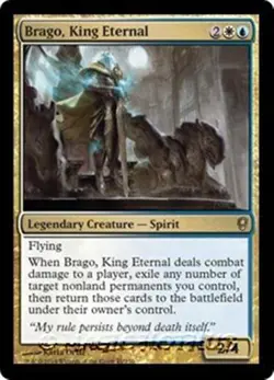 MTG - BRAGO, KING ETERNAL - Conspiracy (R) - Image 1