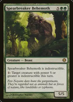 1x Spearbreaker Behemoth Shards of Alara MTG Magic the Gathering LP - Image 1