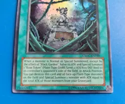 Lightly Played Yugioh Black Garden Unlimited Edition Super Rare CSOC-EN048 - Image 3