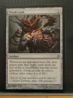 Mtg MINDCRANK NM New Phyrexia 144/175 -Argo- - Image 3