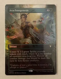 Arachnogenesis Borderless Foil - Commander Masters MTG Magic the Gathering - Image 1