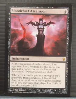 Mtg BLOODCHIEF ASCENSION NM Zendikar 82/249 -Argo- - Image 1