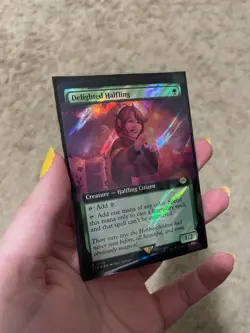 ⭐ Delighted Halfling (Extended Art) (Surge Foil) Universes Beyond: the Lord... - Image 1