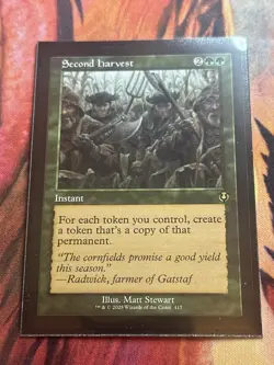 MTG Second Harvest (Retro Frame) [Innistrad Remastered] - Image 1
