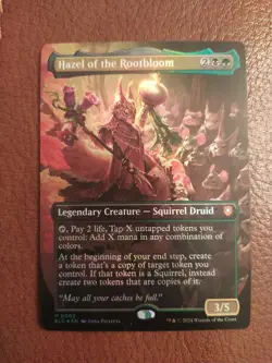 Hazel of the Rootbloom *FOIL Borderless* [BLC] Bloomburrow Commander - Image 1