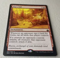 War's Toll Battlebond Red Rare MAGIC THE GATHERING MTG CARD - Image 3