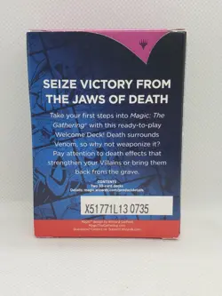 Magic The Gathering Spider-Man BLACK Welcome Deck SDCC 2025 - Venum - Image 2