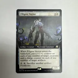 MTG - Filigree Vector (Extended Art) Commander: March of the Machine Regular 102 - Image 1