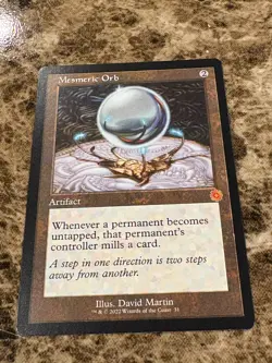 MESMERIC ORB Magic MTG The Brothers War Retro - Image 1