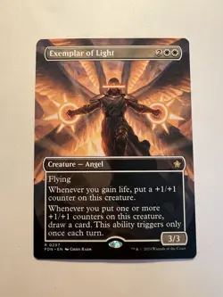 Exemplar of Light - BORDERLESS - MTG Foundations - NM - Image 1