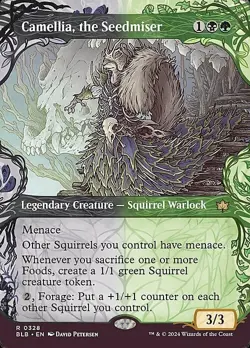 Magic The Gathering MTG CAMELLIA, THE SEEDMISER SHOWCASE Bloomburrow NM - Image 1
