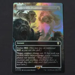 Galadriel's Dismissal Borderless 500 FOIL MTG Cmdr: Lord of the Rings LTC R NM - Image 1