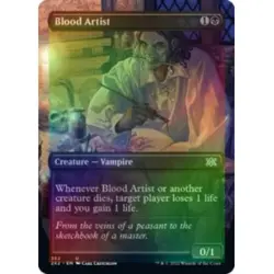 FOIL BLOOD ARTIST (BORDERLESS) Double Masters 2022 Magic MTG MINT CARD - Image 1