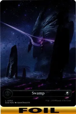 1x - SWAMP - #264 - FOIL FULL ART - Edge of Eternities - NM MTG - Image 1