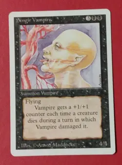 MTG Sengir Vampire Revised Edition LP - Image 1