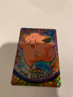 Clefairy #35 Pokemon 1999 Topps TV Animation Edition Series 1 Black Logo - Image 1