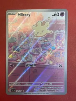 Milcery 152/142 Stellar Crown Full Art Ultra Rare Holo Pokemon Card NM - Image 1