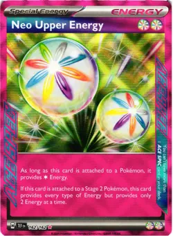 Pokemon TCG Neo Upper Energy 162/162 Sv05: Temporal Forces Ace Spec Near Mint - Image 1