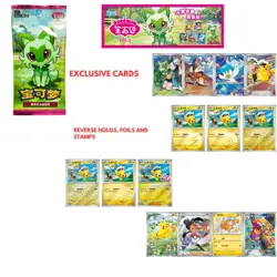 Pokemon TCG 4x Booster Packs Lot Bundle Gem Vol.1+2 CS1aC CS1bC Sealed Chinese - Image 4