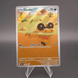 Sandile 135/086 Illustration Rare S&V Black Bolt Pack Fresh New - NM Pokemon TCG - Image 1