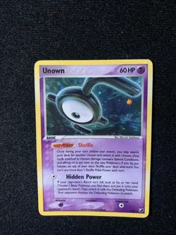 Pokemon TCG Unown E/28 Unseen Forces Holo Rare 2005 LP - Image 1