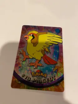 Pidgeot #18 Topps 1999 TV Animation Ed Holo Foil Topps Black Logo Pokemon LP - Image 1