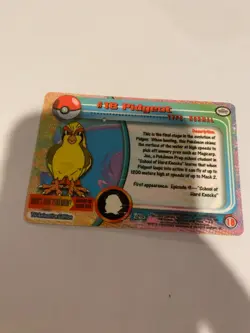 Pidgeot #18 Topps 1999 TV Animation Ed Holo Foil Topps Black Logo Pokemon LP - Image 2