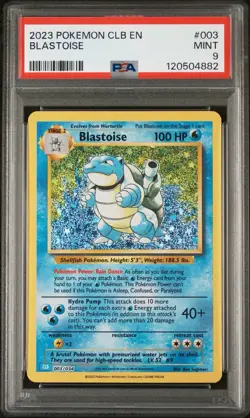 2023 POKEMON CLB-TRADING CARD GAME CLASSIC #003 BLASTOISE PSA 9 - Image 1