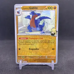 Cynthia’s Gabite Destined Rivals 103/182 Reverse Holo Rare English Pokemon TCG - Image 1