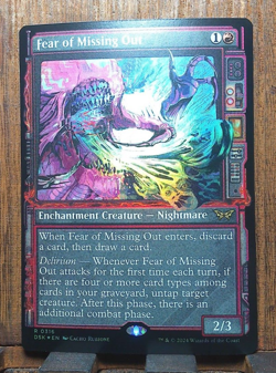 MTG🎇 Fear of Missing Out (Showcase FOIL) Duskmourn: House of Horror NEAR MINT❤ - Image 1