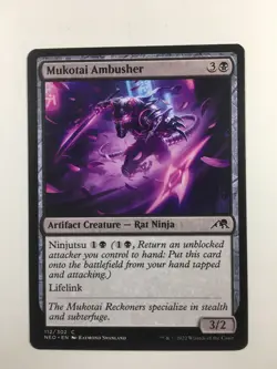 MTG Kamigawa Neon Dynasty Mukotai Ambusher 112/302 Magic the Gathering - Image 1