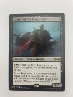 1xMTG Knight of the Ebon Legion-Core Set 2020-LP - Image 1