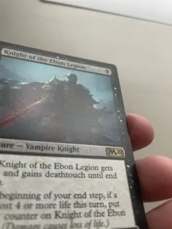 1xMTG Knight of the Ebon Legion-Core Set 2020-LP - Image 2