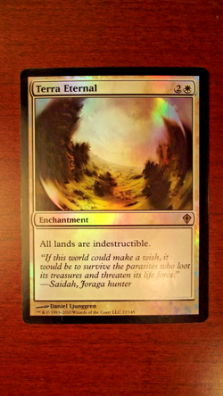 FOIL Terra Eternal - LP Lightly Played, Worldwake, English MTG Magic EDH WWK - Image 1
