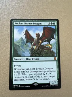 Ancient bronze dragon - English - MTG CLB - NM - Image 1