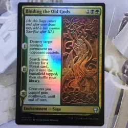 Magic The Gathering Binding the Old Gods Foil Kaldheim NM 2021 - Image 1