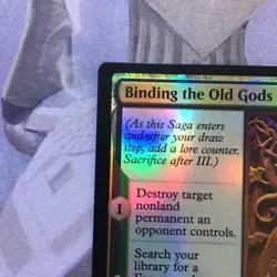 Magic The Gathering Binding the Old Gods Foil Kaldheim NM 2021 - Image 2