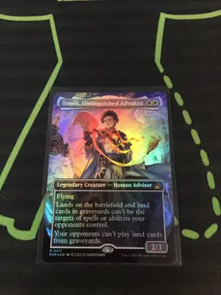 MTG Magic The Gathering Tomik, Distinguished Foil Borderless Anime Planeswalker - Image 1