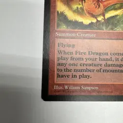 Magic The Gathering - Fire Dragon - Portal 1997 - Image 5