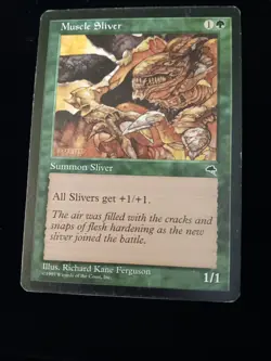 MTG Muscle Sliver- MAGIG THE GATHERING Vintage Free Shipping - Image 1