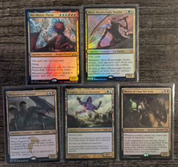 MTG: 5-Card Bundle Multicolor Rare's (Near Mint to Heavily Played/Damaged) READ - Image 1