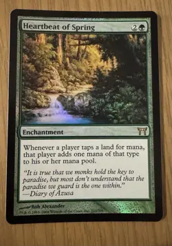 MTG Heartbeat of Spring Champions of Kamigawa Foil NM - Image 1