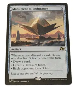 Monument Of Endurance Aetherdrift MTG Rare Artifact Magic The Gathering - Image 1