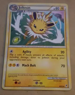 POKEMON TCG CARD - HEART GOLD SOUL SILVER CALL OF LEGENDS - JOLTEON 45/95 NM - Image 1