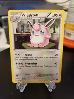 POKEMON WIGGLYTUFF #79/99 RARE COSMOS HOLOFOIL NEXT DESTINIES CARD - Image 1
