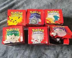 Pokemon 23k Gold Plated Trading Card Complete Set Of 6 - Five Unopened - Sealed - Image 1