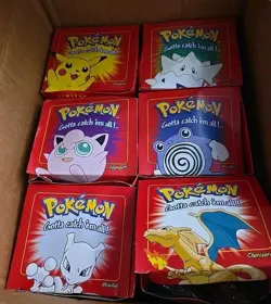Pokemon 23k Gold Plated Trading Card Complete Set Of 6 - Five Unopened - Sealed - Image 2