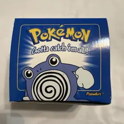 23K Gold Plated POLIWHIRL Pokemon Trading Card 1999 Burger King PokeBall SEALED - Image 2