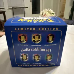 23K Gold Plated POLIWHIRL Pokemon Trading Card 1999 Burger King PokeBall SEALED - Image 4