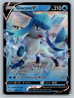 Glaceon V SWSH196 SWSH: Sword & Shield Promo Cards Holo - Image 1